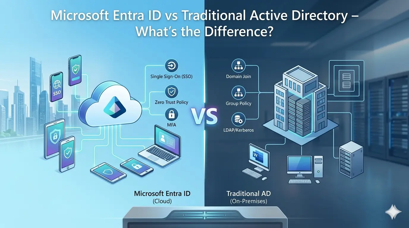 Microsoft Entra ID vs Traditional Active Directory – What’s the Difference